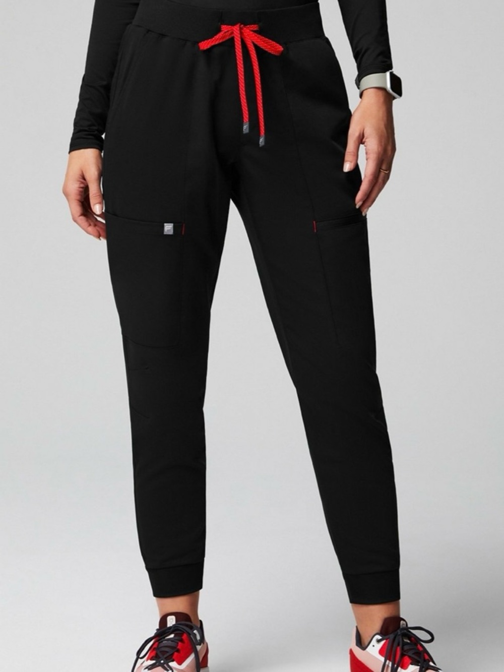 Fabletics Women’s All-Shift Scrub Jogger Black Size Medium Tall